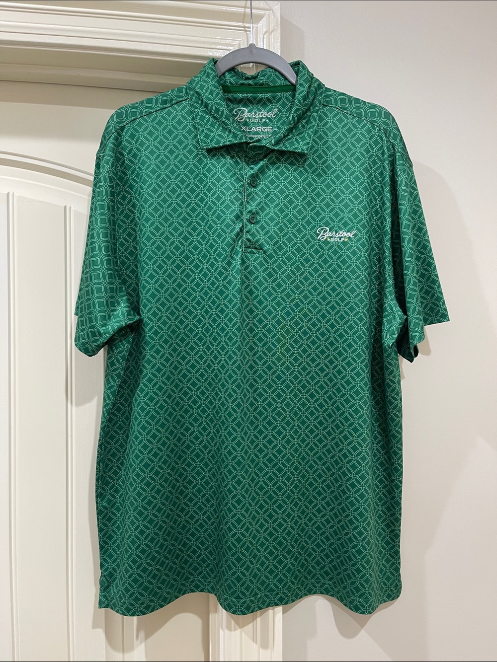 Barstool Golf XL Geometric Performance Polo